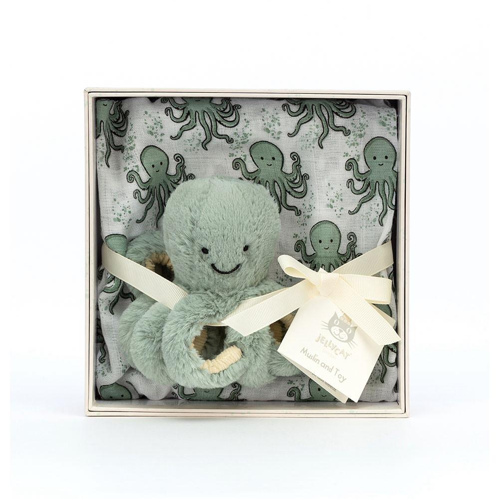 Juguetes Del Bebé Jellycat Odyssey Octopus Gift Set 18cm x 18cm x 8cm Verde  Costa Rica |  98075-BDXR