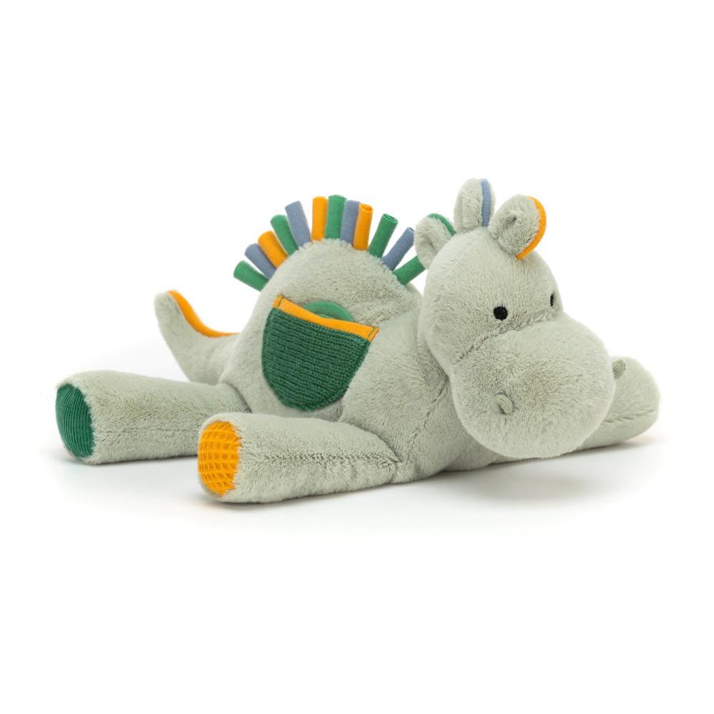 Juguetes Del Bebé Jellycat Peek-a-Book Dino Activity Toy 20cm x 8cm Verde  Costa Rica |  20537-RCOY