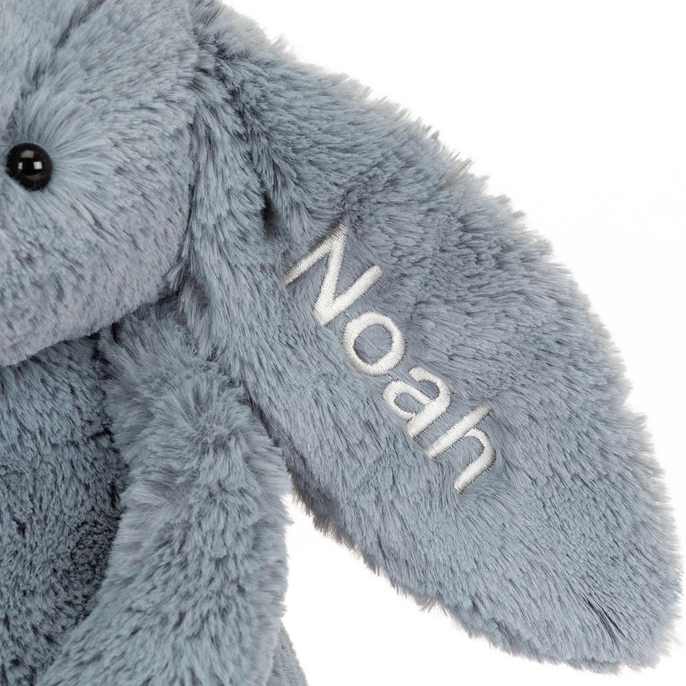 Juguetes Del Bebé Jellycat Personalised Bashful Dusky Bunny Medium 31cm x 12cm x 9cm Azules  Costa Rica |  64015-CODG
