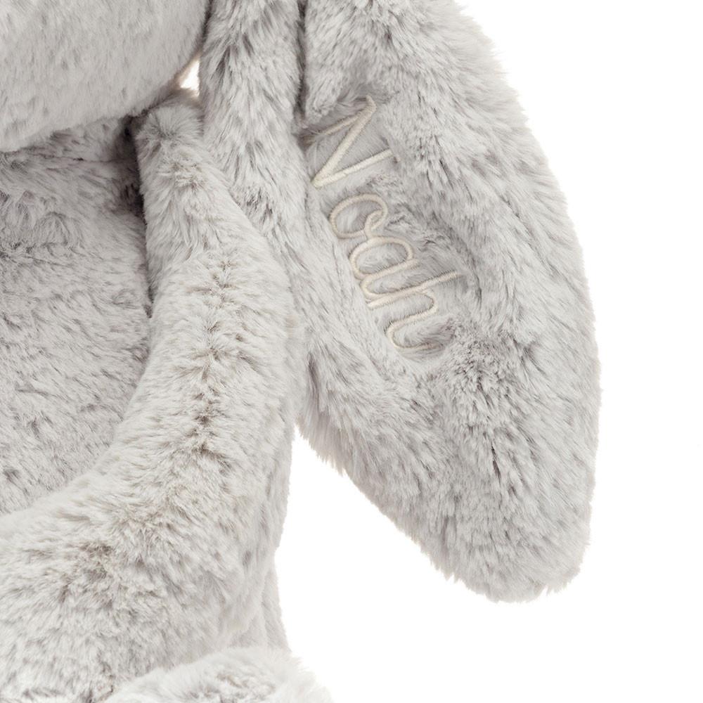 Juguetes Del Bebé Jellycat Personalised Bashful Silver Bunny Huge 51cm x 21cm x 12cm Gris  Costa Rica |  15380-BVPO