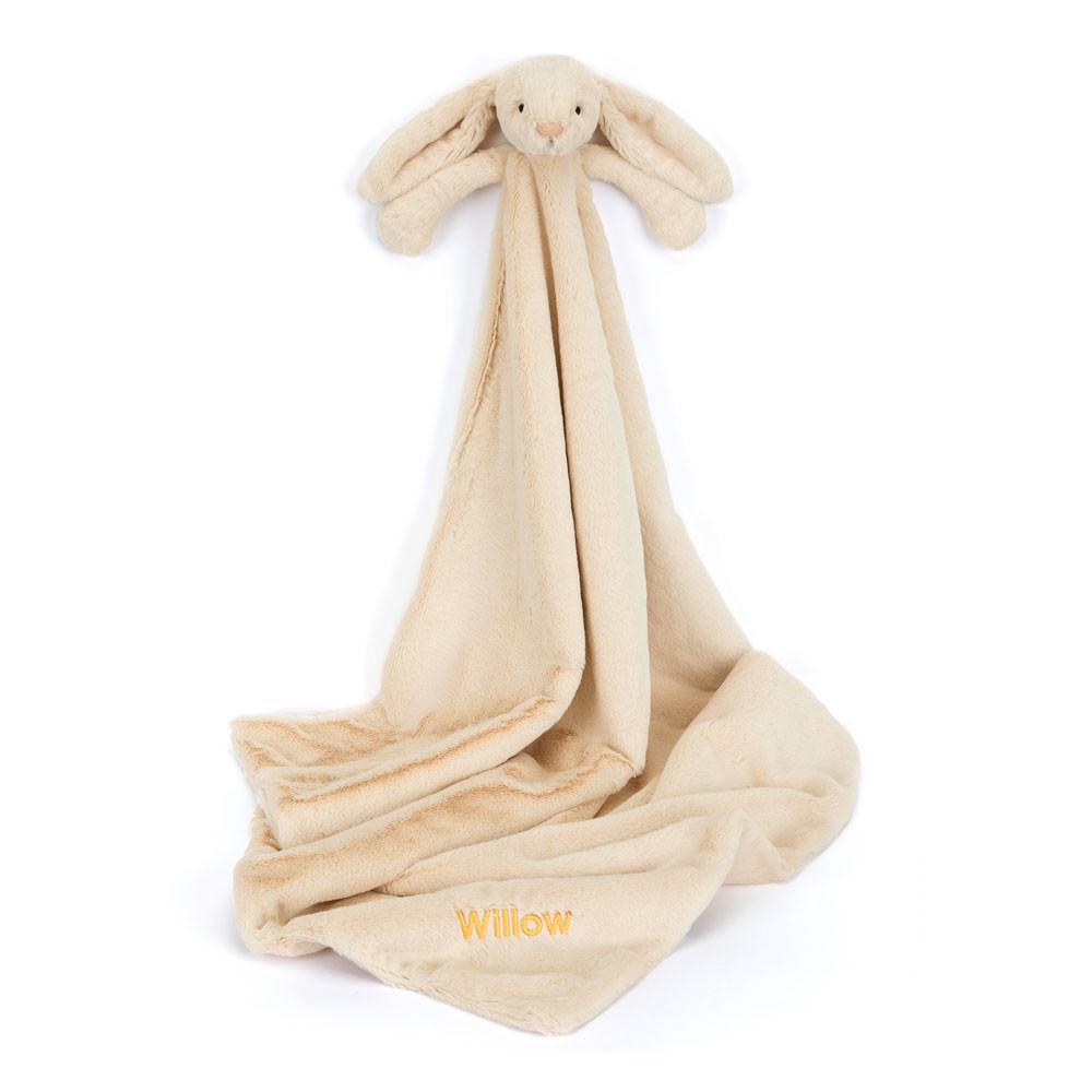 Juguetes Del Bebé Jellycat Personalised Bashful Luxe Bunny Willow Blankie 56cm x 70cm x 9cm Beige  Costa Rica |  20137-MSNO