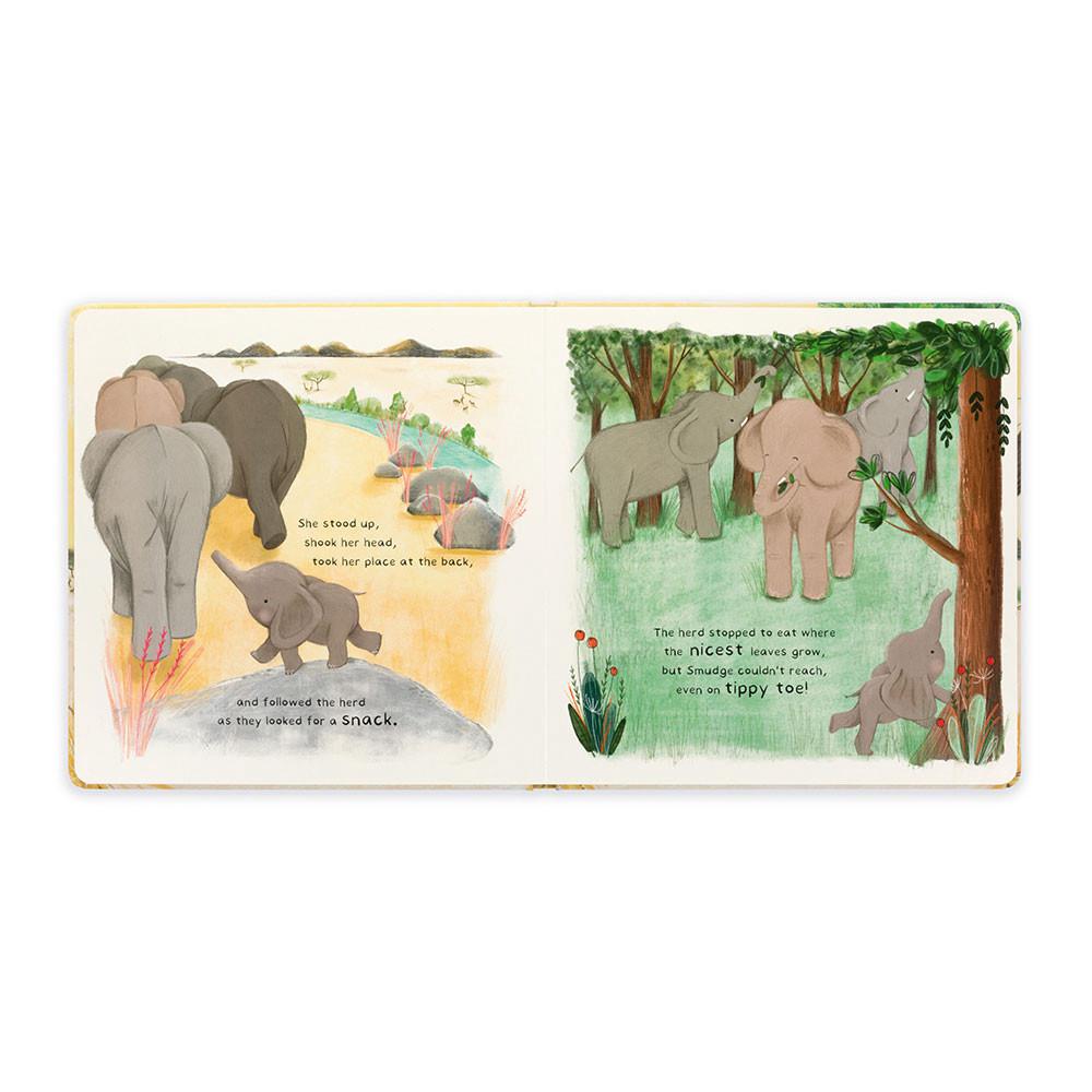 Juguetes Del Bebé Jellycat Smudge the Littlest Elephant Book 23cm x 23cm x 2cm Gris  Costa Rica |  08243-QNSC