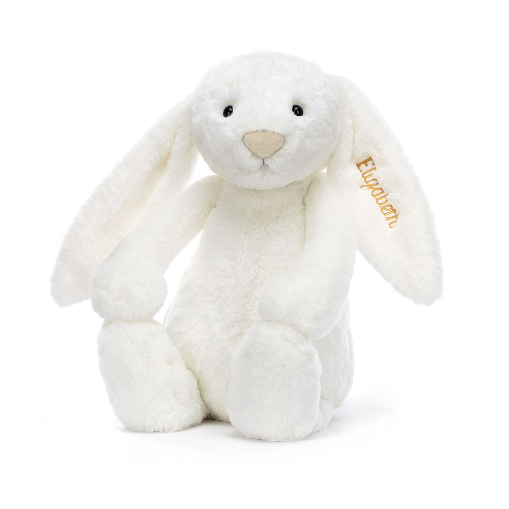 Juguetes Grandes Jellycat Personalised Bashful Luxe Bunny Luna Huge 51cm x 21cm x 12cm Blancas  Costa Rica |  01825-SOPJ