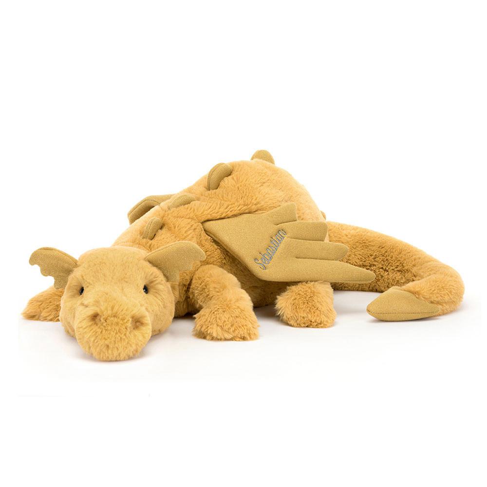 Juguetes Grandes Jellycat Personalised Golden Dragon Huge 19cm x 20cm x 66cm Amarillo  Costa Rica |  69318-HGKX