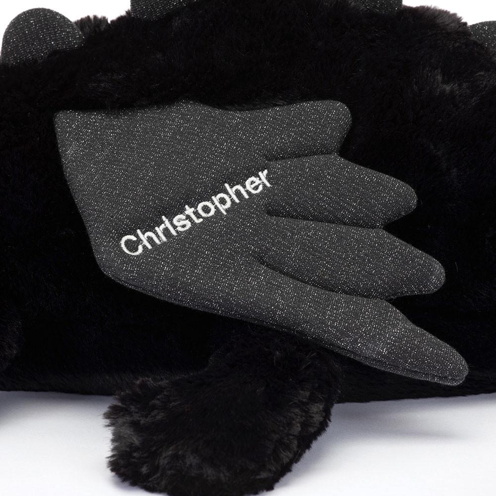 Juguetes Grandes Jellycat Personalised Onyx Dragon Huge 19cm x 20cm x 66cm Negras  Costa Rica |  80425-ZBYF