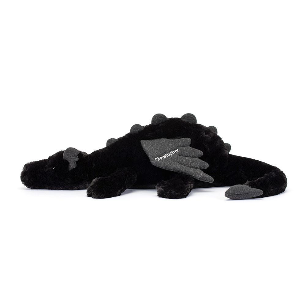Juguetes Grandes Jellycat Personalised Onyx Dragon Huge 19cm x 20cm x 66cm Negras  Costa Rica |  80425-ZBYF