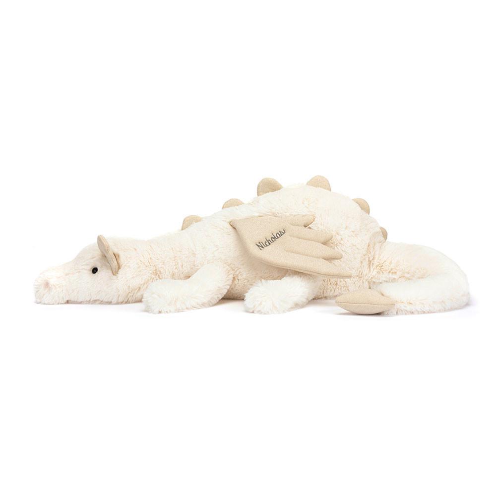 Juguetes Grandes Jellycat Personalised Snow Dragon Huge 19cm x 20cm x 66cm Blancas  Costa Rica |  70416-KNQR