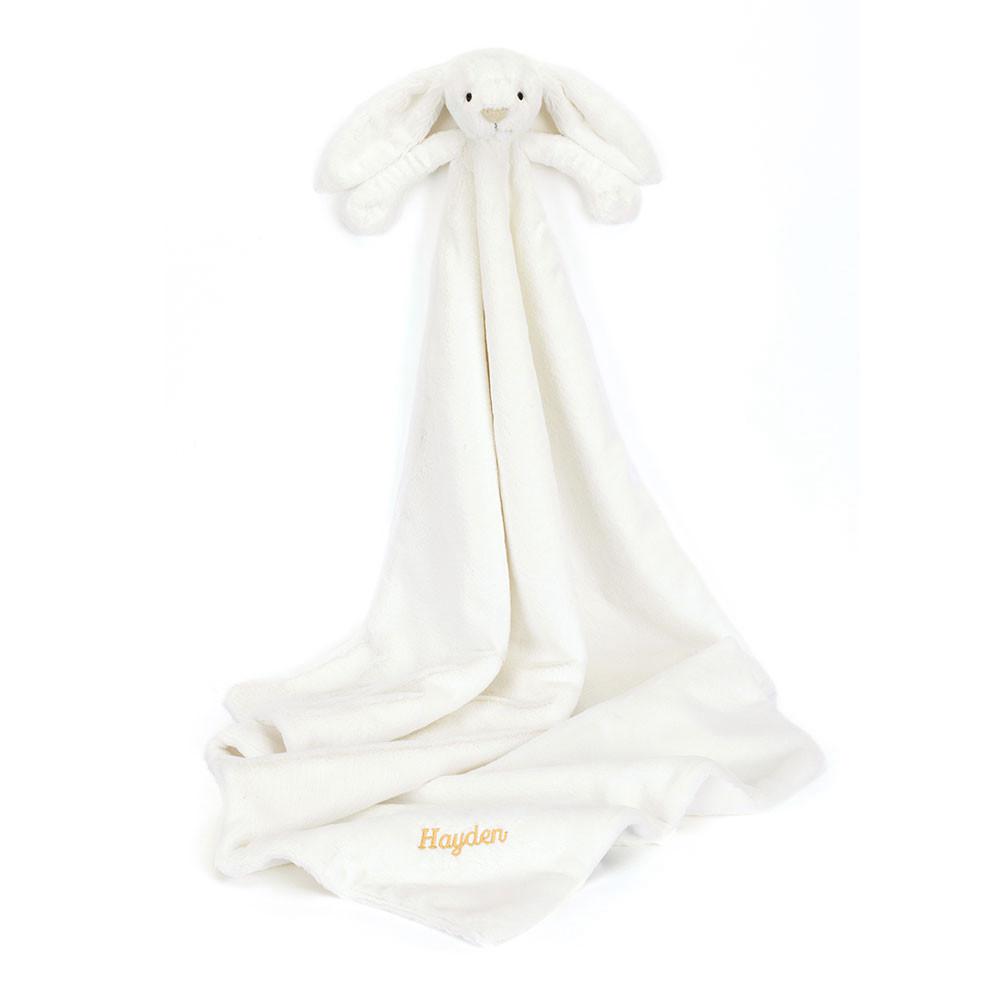 Mantas, Edredones Jellycat Personalised Bashful Luxe Bunny Luna Blankie 56cm x 70cm x 9cm Blancas  Costa Rica |  69275-HJXS