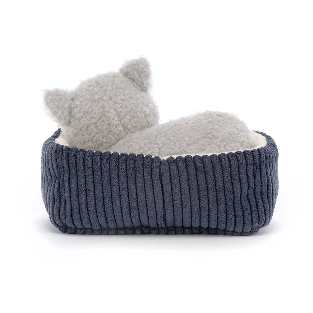 Mascota Jellycat Napping Nipper Cat 10cm x 15cm x 12cm Gris  Costa Rica |  86103-ACSL
