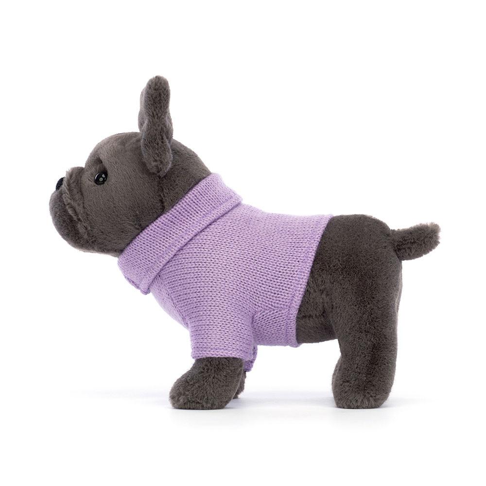 Mascota Jellycat Sweater French Bulldog Purple 17cm x 7cm x 19cm Gris  Costa Rica |  97068-YCET