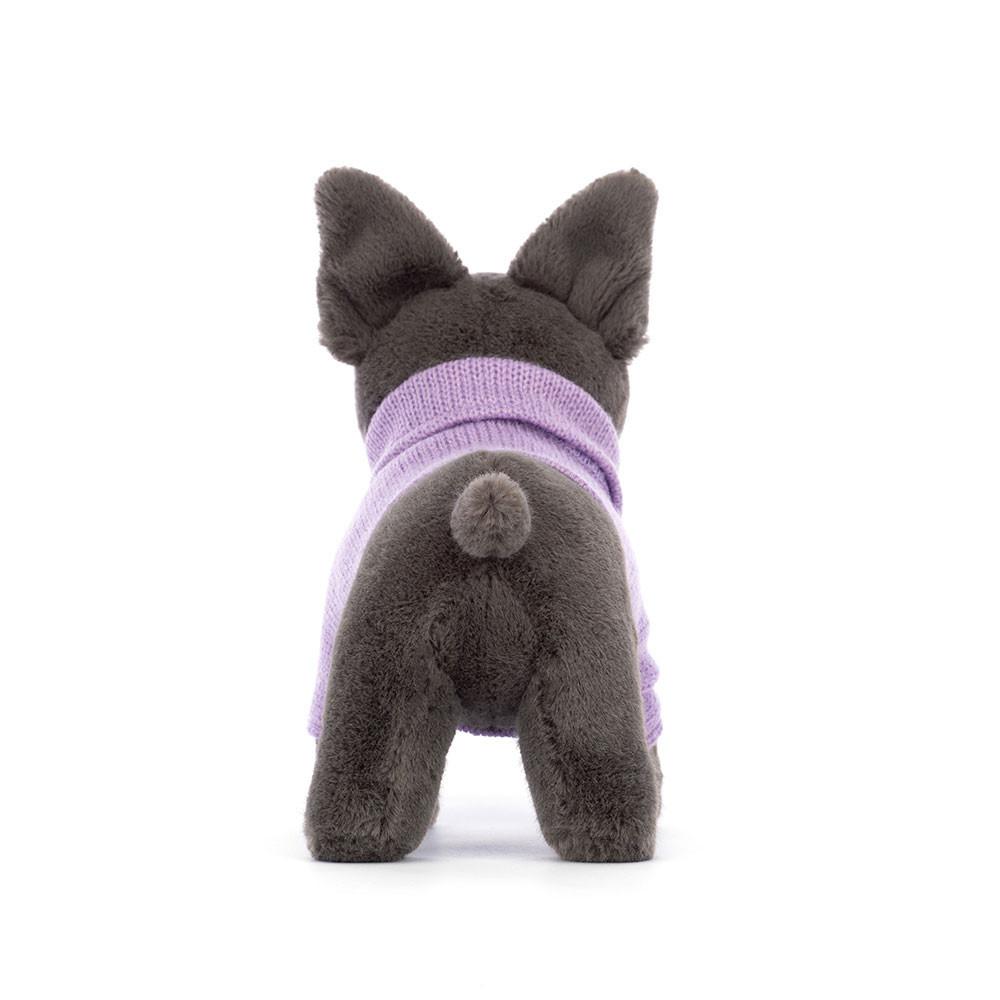 Mascota Jellycat Sweater French Bulldog Purple 17cm x 7cm x 19cm Gris  Costa Rica |  97068-YCET