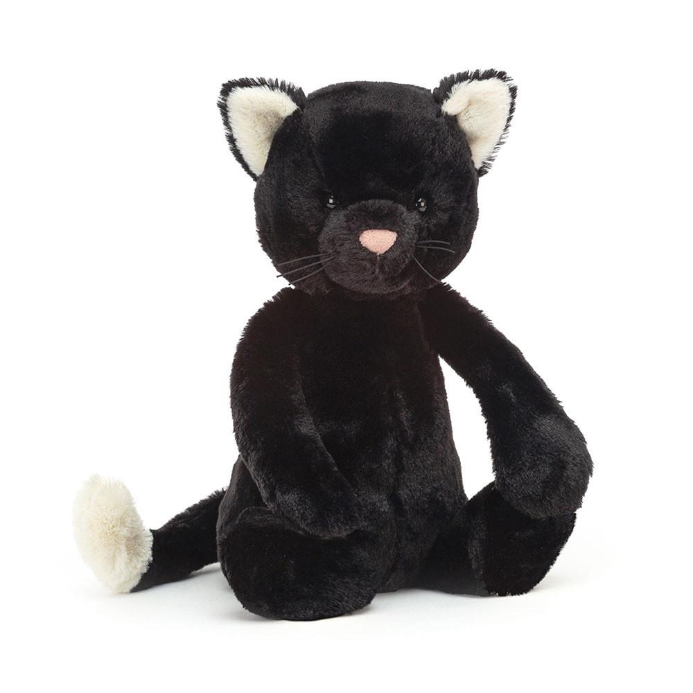 Mascotas Jellycat Bashful Kitten 31cm x 12cm x 9cm Negras  Costa Rica |  27436-JQHU