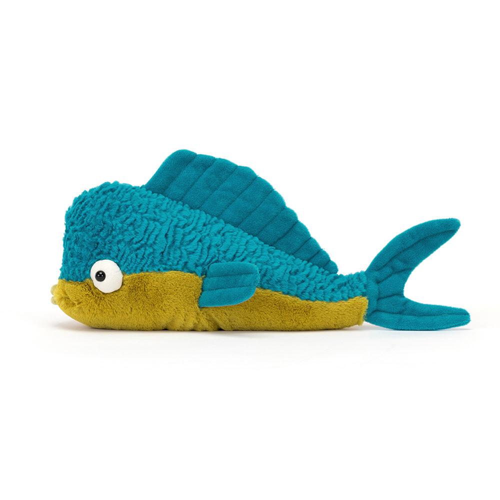 Océano Jellycat Delano Dorado Fish 12cm x 9cm x 24cm Azules  Costa Rica |  46103-BIYP