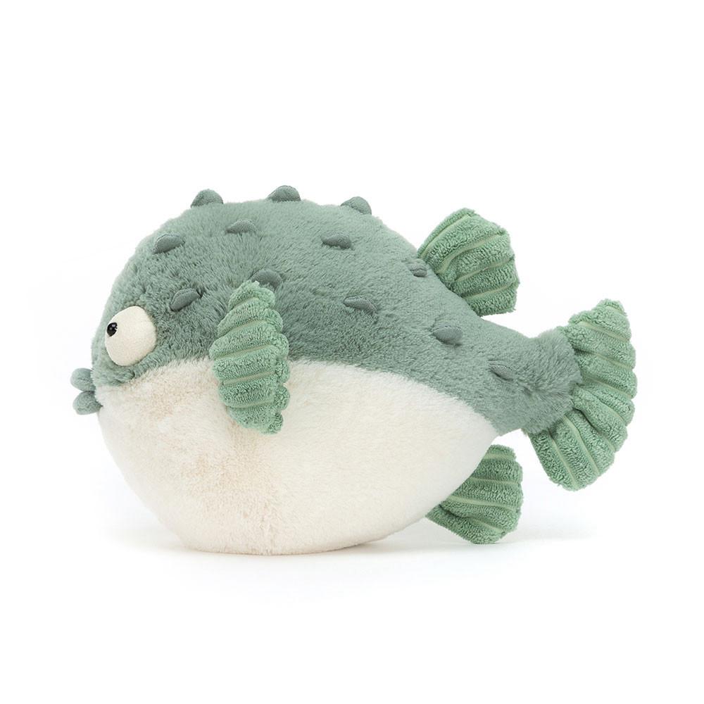 Océano Jellycat Pacey Pufferfish 16cm x 12cm x 23cm Verde  Costa Rica |  36174-CFXG
