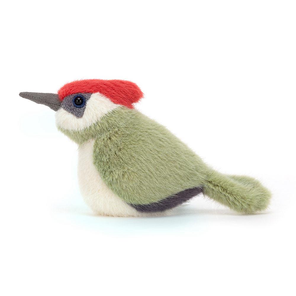 Peluches Para Pájaros Jellycat Birdling Woodpecker 10cm x 7cm x 9cm Verde  Costa Rica |  97501-NEAF