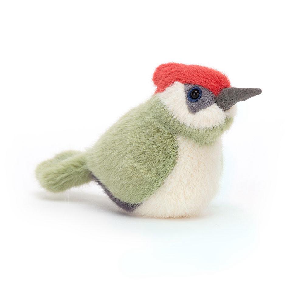 Peluches Para Pájaros Jellycat Birdling Woodpecker 10cm x 7cm x 9cm Verde  Costa Rica |  97501-NEAF