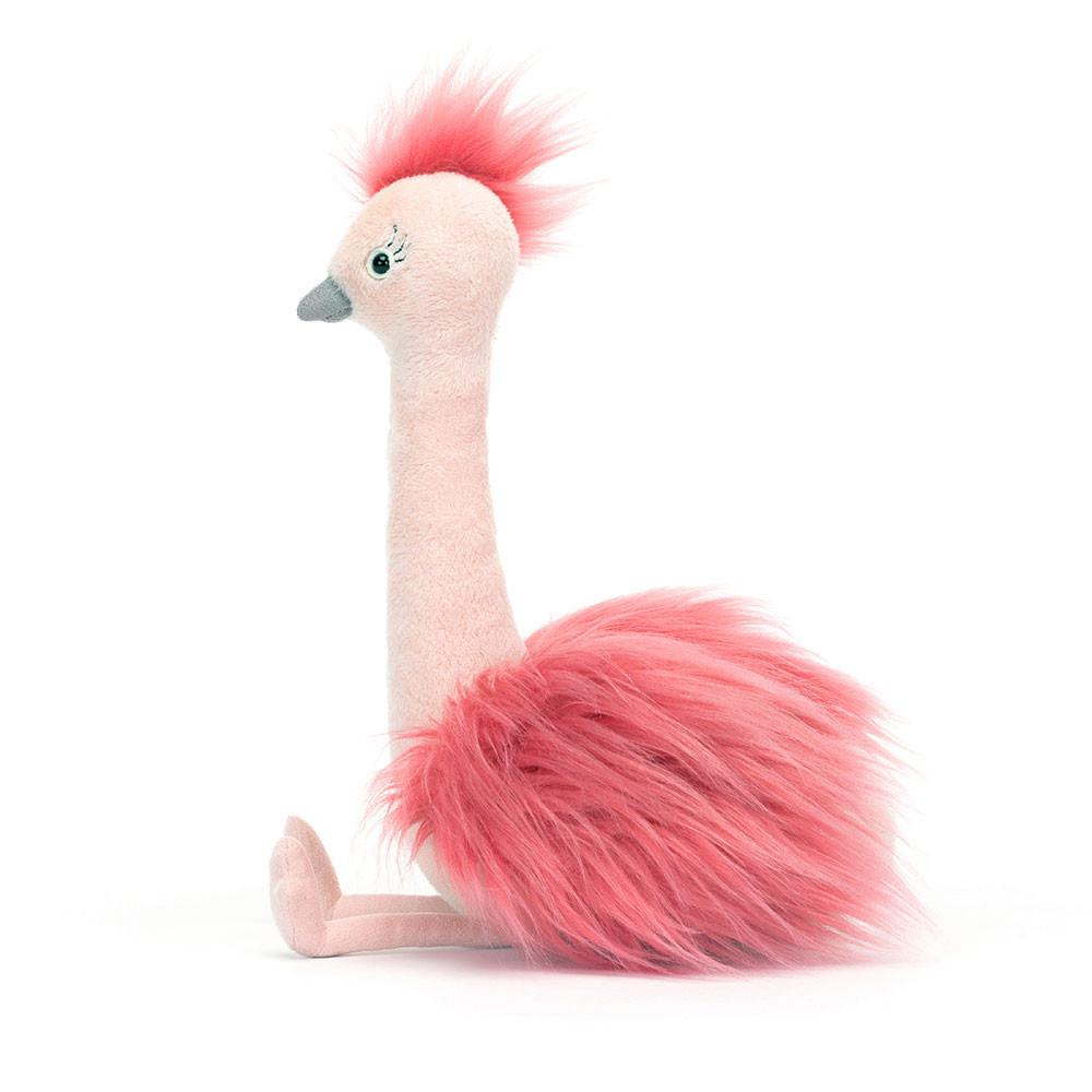 Peluches Para Pájaros Jellycat Fou Fou Ostrich 31cm x 14cm x 15cm Rosas  Costa Rica |  93106-CPNY