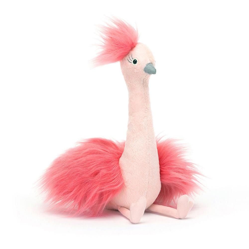 Peluches Para Pájaros Jellycat Fou Fou Ostrich 31cm x 14cm x 15cm Rosas  Costa Rica |  93106-CPNY