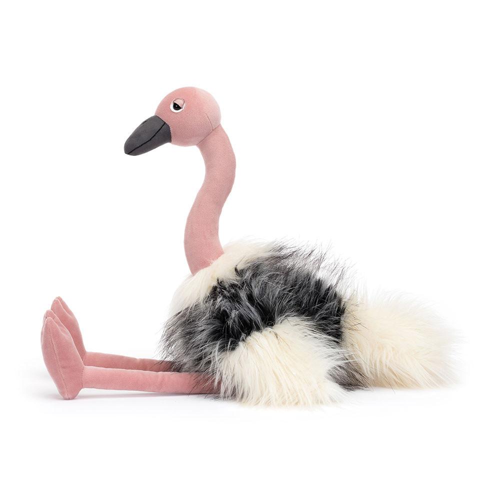 Peluches Para Pájaros Jellycat Ramonda Ostrich 55cm x 15cm x 15cm Rosas  Costa Rica |  30142-XEDW