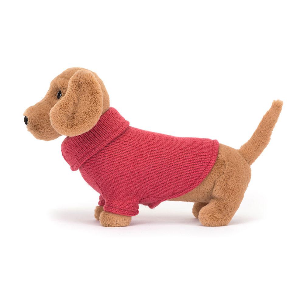 Perros Jellycat Sweater Sausage Dog 6.3in x 2.8in x 9.4in Marrones  Costa Rica |  37584-YAMV