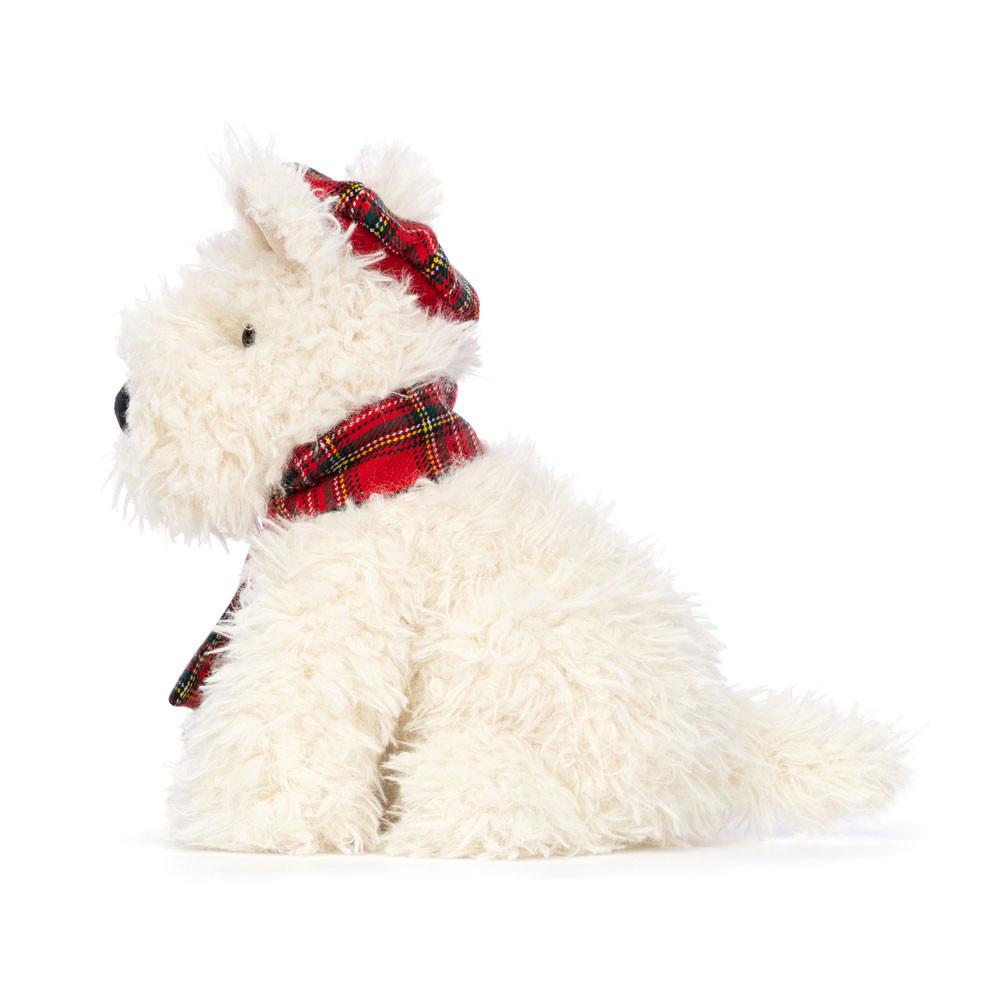 Perros Jellycat Winter Warmer Munro Scottie Dog 8.3in x 4.7in x 5.9in Blancas  Costa Rica |  97460-KYWV