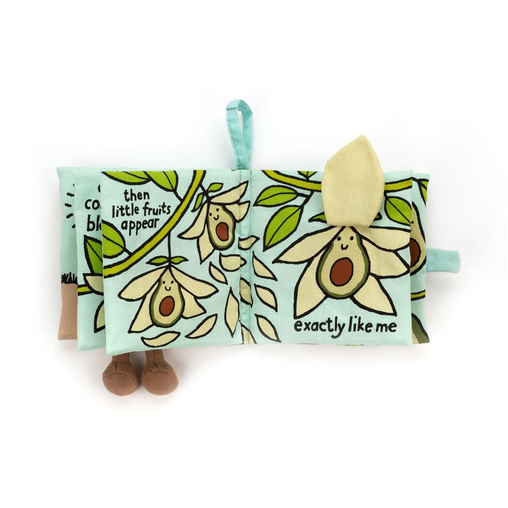 Soft Books Jellycat Avocado Book 15cm x 15cm x 5cm Verde  Costa Rica |  68015-ZDBM