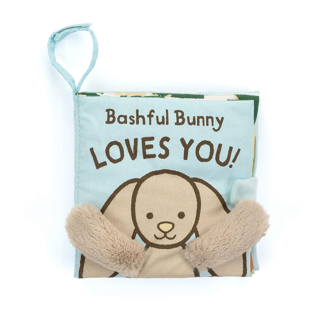 Soft Books Jellycat Bashful Bunny Loves You Book 15cm x 15cm x 5cm Beige  Costa Rica |  84695-XRFP