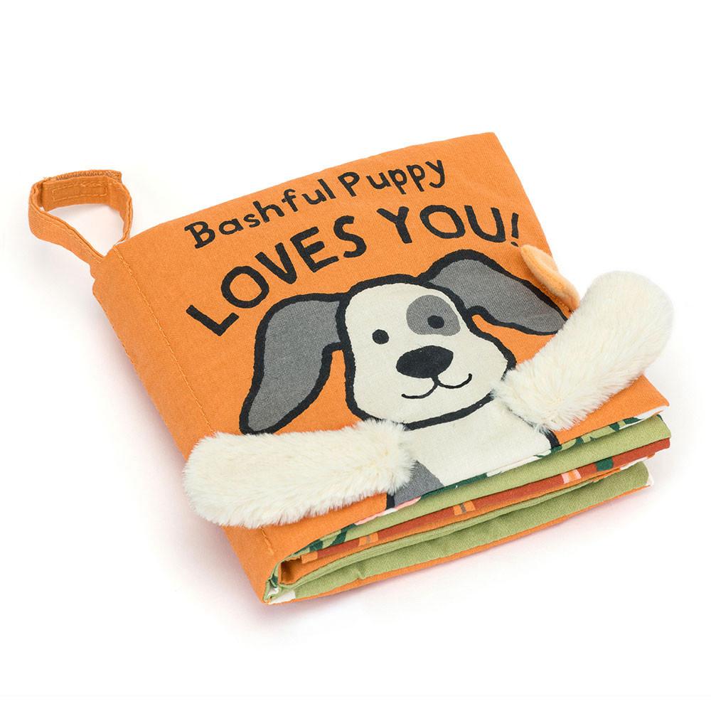 Soft Books Jellycat Bashful Puppy Loves You Book 15cm x 15cm x 5cm Blancas  Costa Rica |  75238-XUKJ
