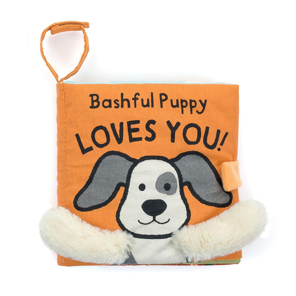 Soft Books Jellycat Bashful Puppy Loves You Book 15cm x 15cm x 5cm Blancas  Costa Rica |  75238-XUKJ