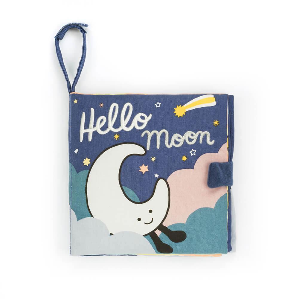 Soft Books Jellycat Hello Moon Fabric Book 18cm x 18cm x 5cm Blancas  Costa Rica |  68709-SGAX