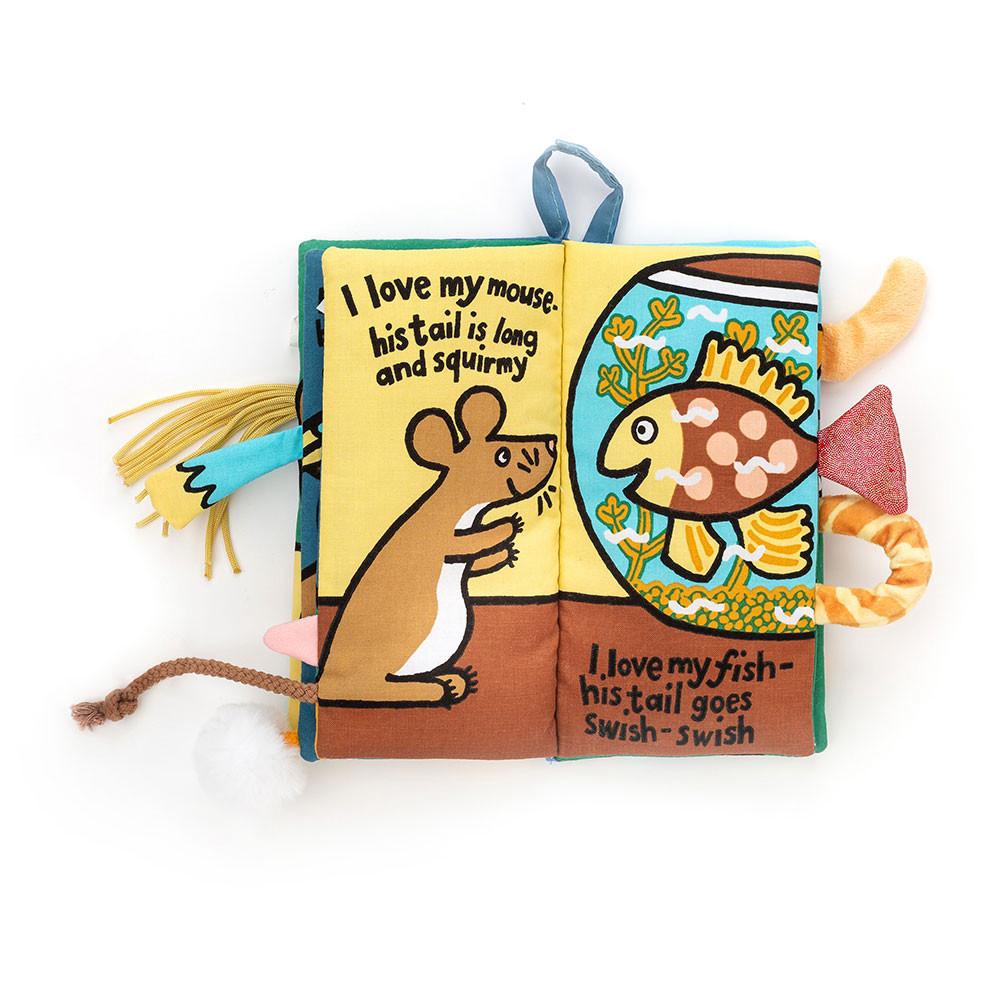 Soft Books Jellycat Pet Tails Book 22cm x 13cm x 5cm Azules  Costa Rica |  78235-CAMV