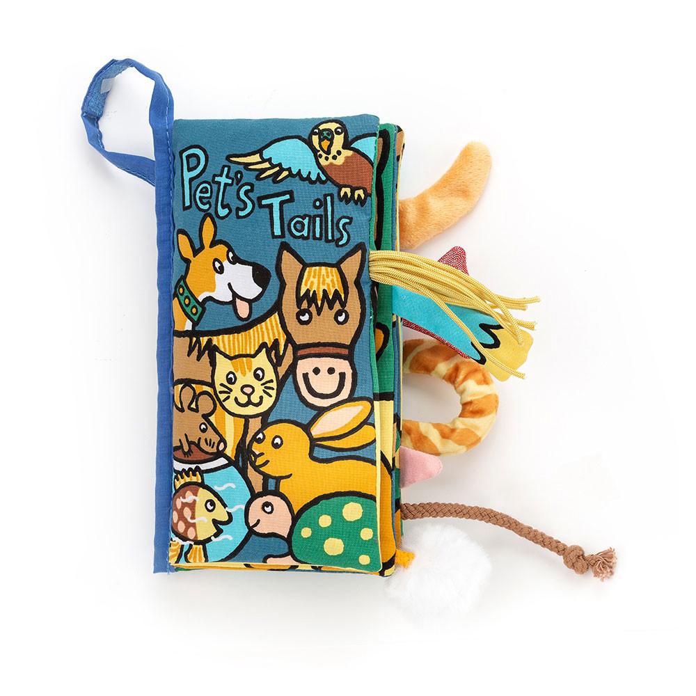 Soft Books Jellycat Pet Tails Book 22cm x 13cm x 5cm Azules  Costa Rica |  78235-CAMV