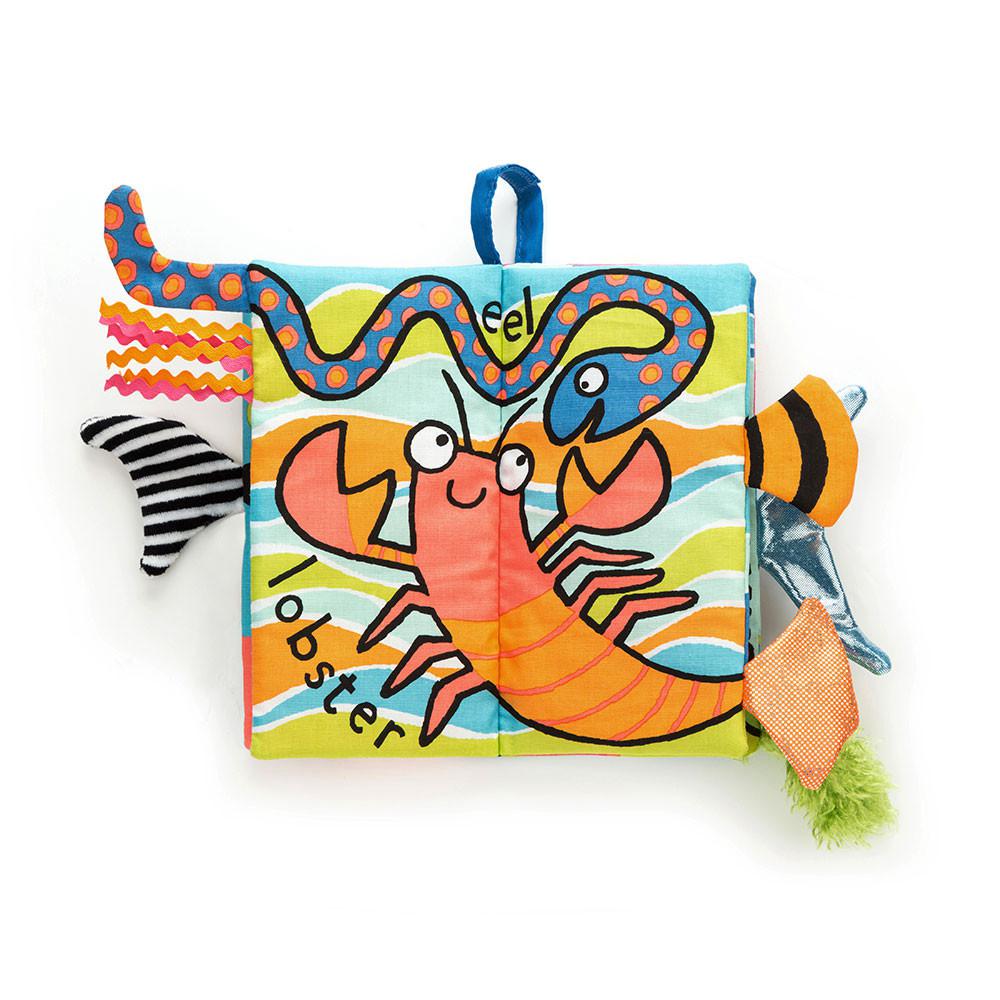 Soft Books Jellycat Sea Tails Book 22cm x 13cm x 5cm Azules  Costa Rica |  32596-RSTH