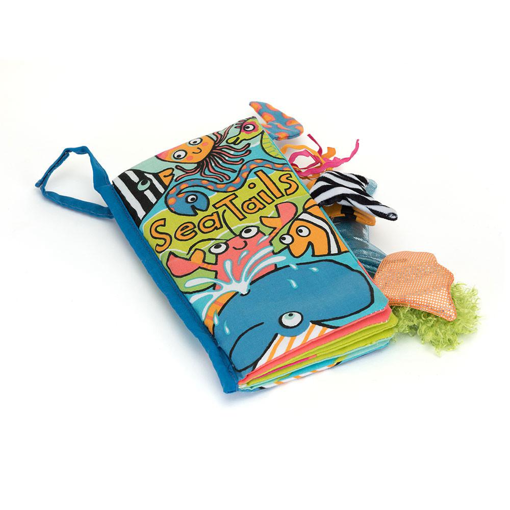 Soft Books Jellycat Sea Tails Book 22cm x 13cm x 5cm Azules  Costa Rica |  32596-RSTH