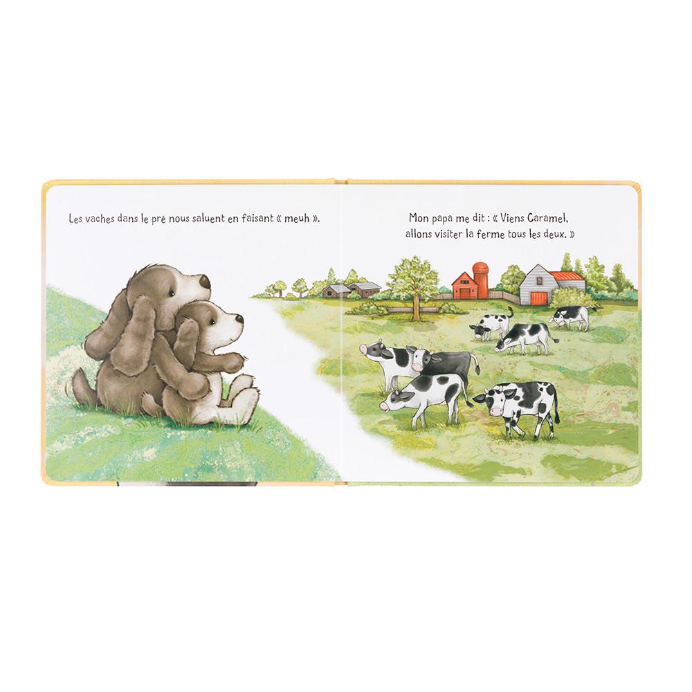 Story Books Jellycat Caramel Le Toutou Timide Et Son Papa Livre 21cm x 21cm x 2cm Marrones  Costa Rica |  87316-UKIN