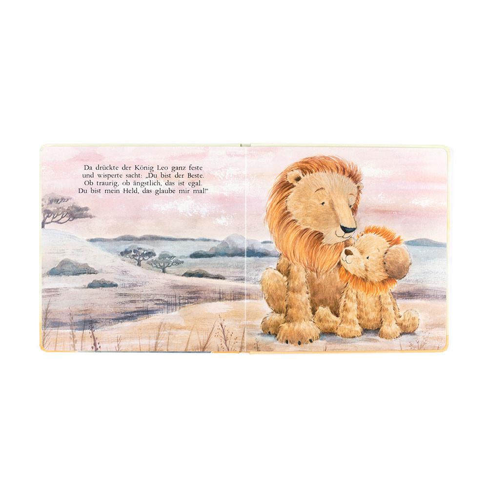 Story Books Jellycat Leo, Der Mutige Löwe Buch 23cm x 23cm x 2cm Amarillo  Costa Rica |  46712-NADZ