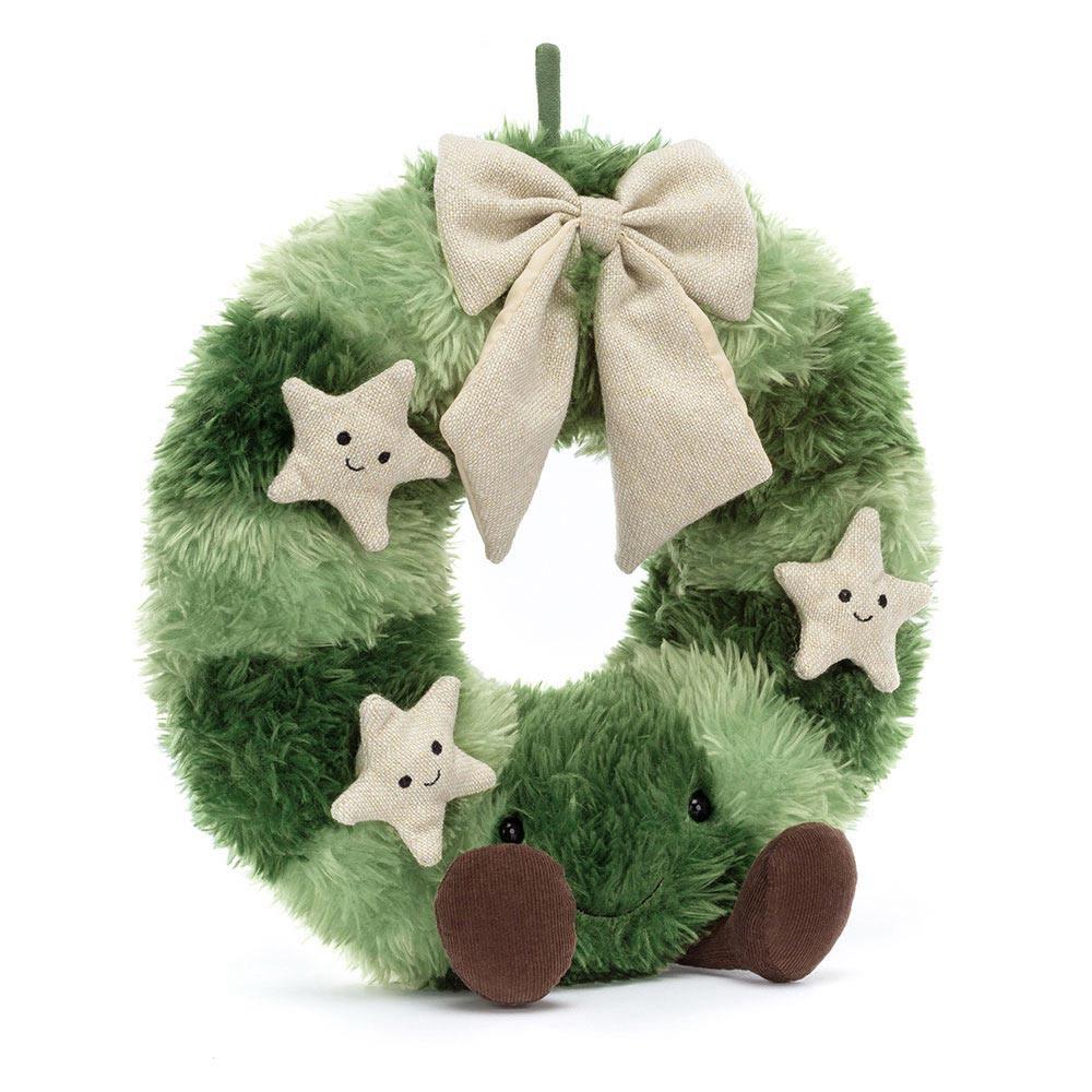 Woodland Jellycat Amuseables Nordic Spruce Wreath 35cm x 18cm x 7cm Verde  Costa Rica |  65840-RCLF